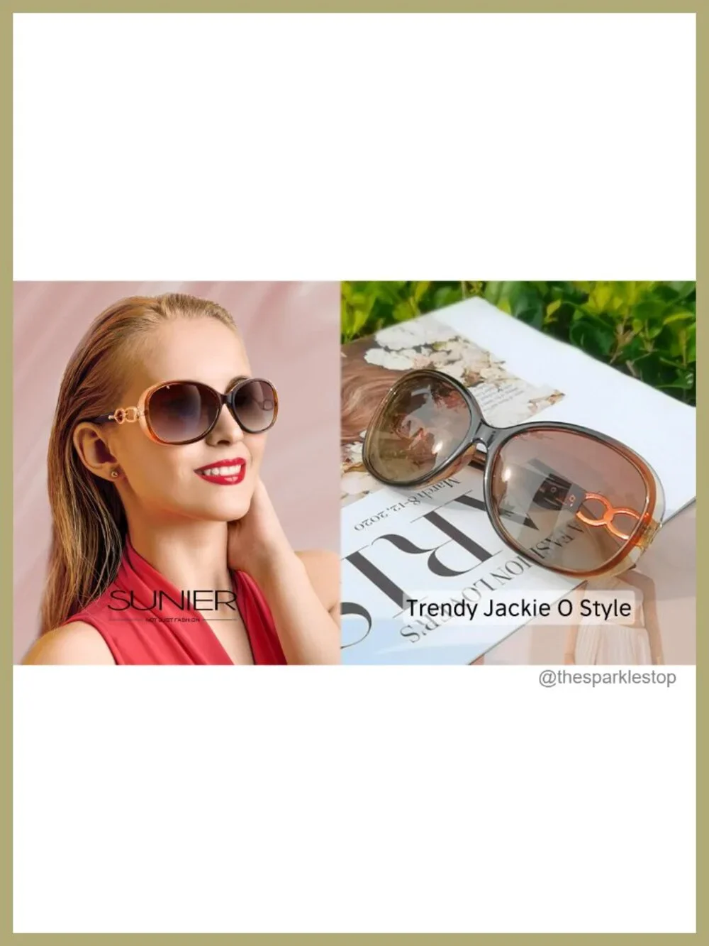 Oversized Polarized Sunglasses for Women UV400 Protection Butterfly Design